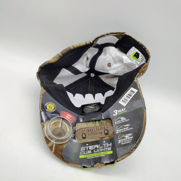 Panther Vision Power Cap Camouflage Baseball Cap Hat with 3 LED Lights - Picture 5 of 7